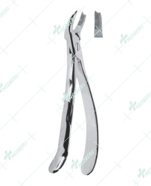Extracting Forceps, Upper molars, right with serrated tips