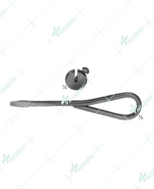 Fixation Disc, slotted, screw driver