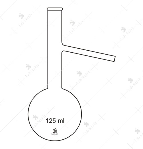 Flasks Distillation, with side tube at angle.