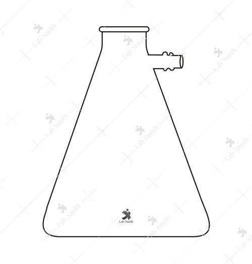 Flasks Filtering, Heavywall, Bolt Neck, with Tubulation.