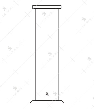 Gas Jar, with ground glass flat flange