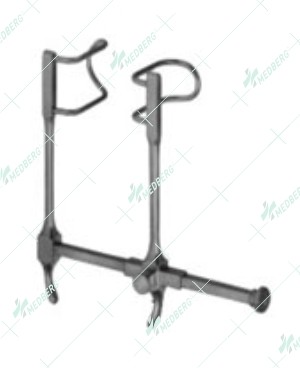 Gosset Retractor, blades 38 mm deep, 125 mm