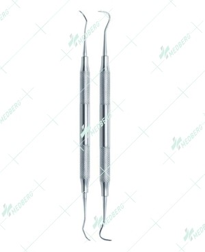 H7H7 & 204 SD Titanium Curettes, Set of 2