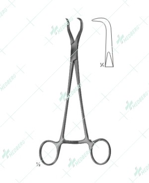 Haase Reposition Forceps, for mandibular fractures, 165 mm