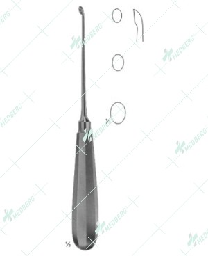 Halle Bone Curettes, 215 mm