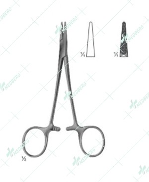 Halsey Needle Holder, Smooth Jaw, 130 mm