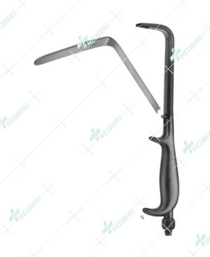 Handle with Cold Light Carrier, for upper blades, 280 mm