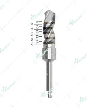 Irrigated Tri-Spade Intermediate Twist Drill, 5.00mm Tip