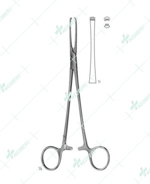 Judd-Allis Abdominal Intestinal Instrument, 3 x 4 teeth, 195 mm