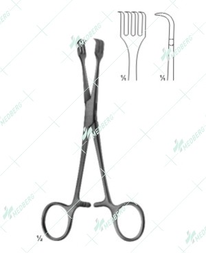 Lahey Uterine Tenaculum Forceps, 155 mm