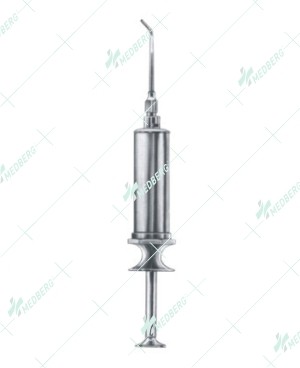 Lure-Lock Metal Water Syringe, Self-filling, with 1 Cannula
