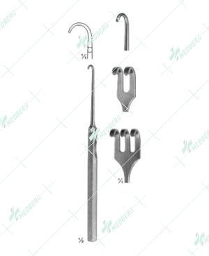 Mannerfelt Modif, large curved, blunt, 155 mm