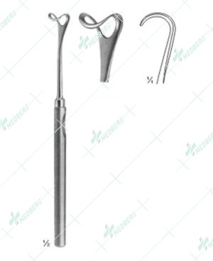 Mannerfelt Modif, Saddle hook, fenestrated, 155 mm