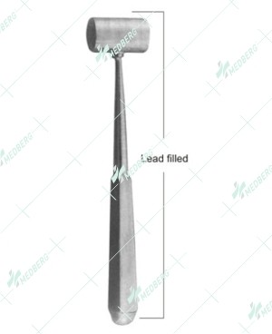 Martelli Chirurgici Mallet Partsch, Periodontia Instruments, 19 cm