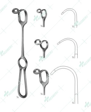 Middeldorpe Retractors, 220 mm