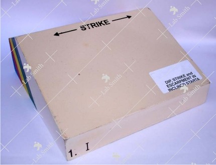 Model Showing Dip, Strike and Escarpment in Inclined strata