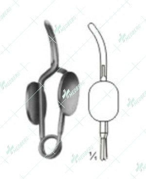 Muller Vessel Clips and Clamps, Curved tip