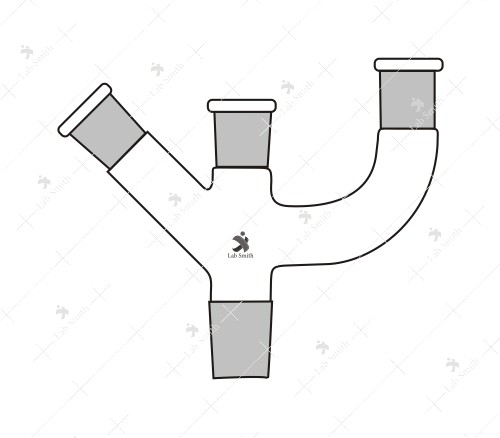 Multiple Adapters, with Three Necks, Two Parallel and one at 450.