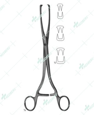 Museux Uterine Tenaculum Forceps, 240 mm