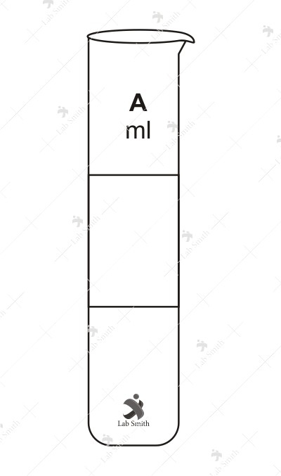 Nessler Cylinder, for colour comparison graduated. Accuracy as per Class ‘A’.
