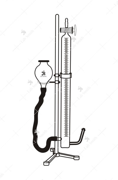 Nitrometer Schiff’s, 100 ml. x 0.2 ml. Graduated tube.