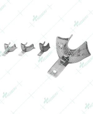 Perforated Stainless Steel Anterior Depressed Impression Tray