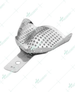 Perforated Stainless Steel Impression Tray, without Retention Rim
