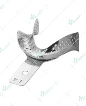 Perforated Stainless Steel Impression Tray, without Retention Rim