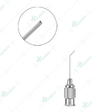 Peters Hydrodissection Cannula, vertically flattened tip, 25 gauge