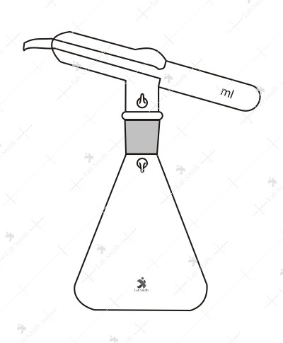 Pipette Automatic Quick Acting for rapid work of approximate accuracy (Tilt Measure) complete with Conical Flask, interchangeable joint fitting.
