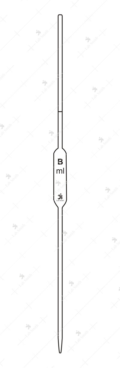 Pipettes Transfer, Volumetric, with one mark. Accuracy as per Class ‘B’.