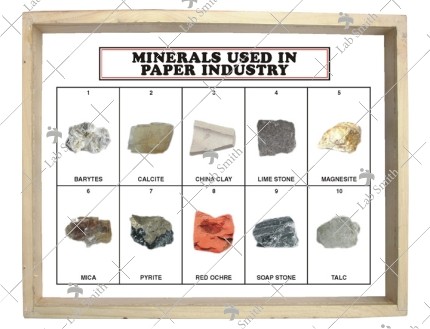 Minerals Used in Paper Industry (Set of 10)