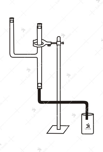 Potometer, for observing the rate of absorption of water by transpiring plants under varying circumstances, complete.