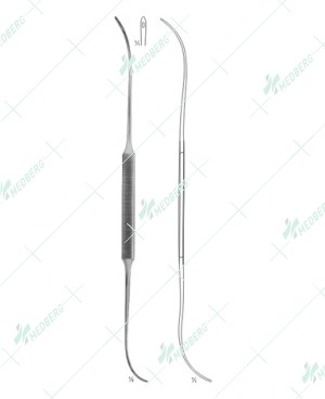 Schmieden-Dick Suture Instrument, for left hand steep turn blunt, 320 mm