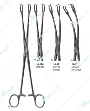 Schroder Uterine Tenaculum Forceps, 270 mm