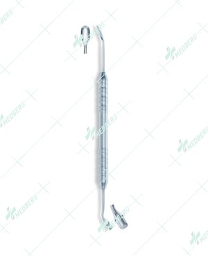 Serrated Graft Packer, Concave Tip, 4mm dia.