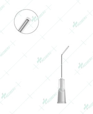 Silicone Tip Cannula, angled at 8mm sterile, disposable, 27 gauge