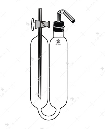 Spare of Orsat Gas Analysis, Bubbler pipette with Three Way Stopcock.
