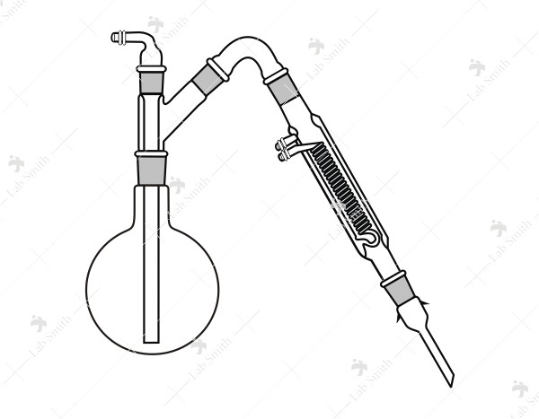 Steam Distillation Assembly, consists of R.B. Flask 1000 ml.