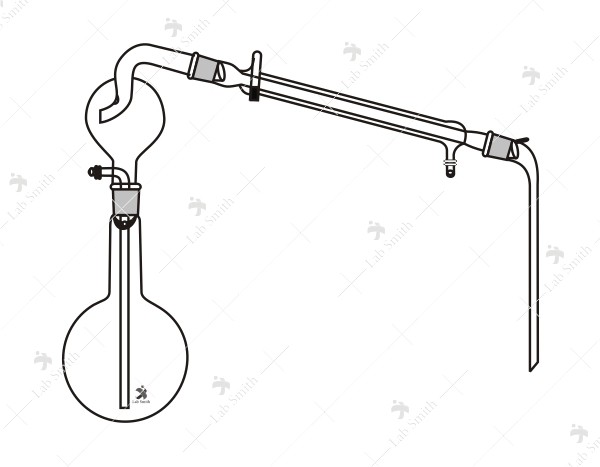 Steam Distillation Assembly, consists of R.B. Flask 500 ml.