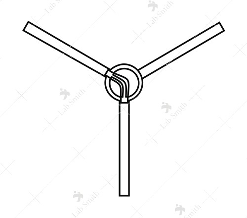 Stopcock, C Bore, Three Way