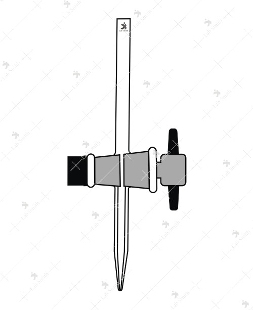 Stopcock for Burette, Straight Bore with PTFE key.