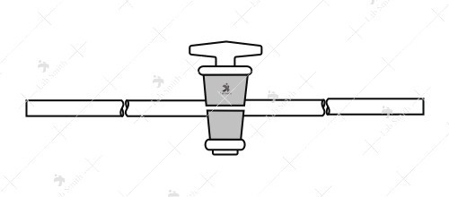 Stopcock, Straight Bore, with hollow plug, High Vacuum