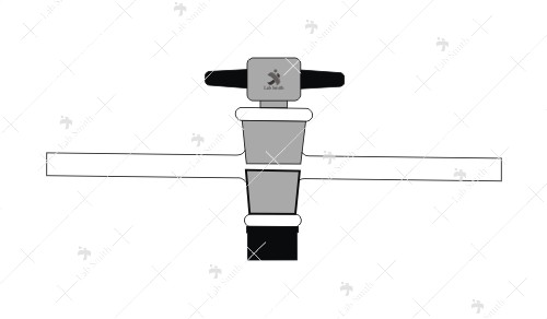 Stopcock Straight Bore with PTFE key.