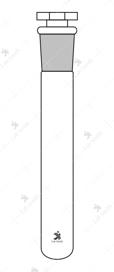 Test Tubes, Plain with Interchangeable Stopper.