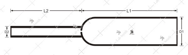 Tubes For Carbon Estimation Transparent