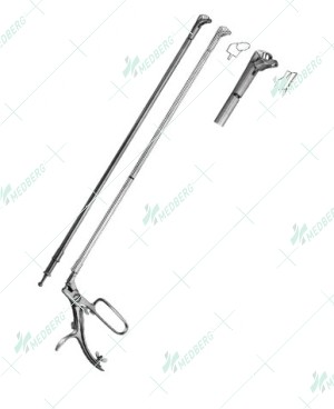 Turnable Rectal Instruments, with Drawing Cut, 240 mm