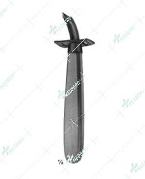 Uecketmann-Denker Crycothyreotomy Trocar, with silver cannula, 130 mm