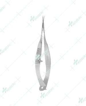 Vannas Capsulotomy Scissors, 5mm long blades, curved
