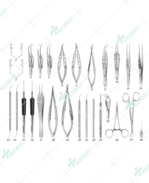Veterinary Ophthalmic Instrument Set